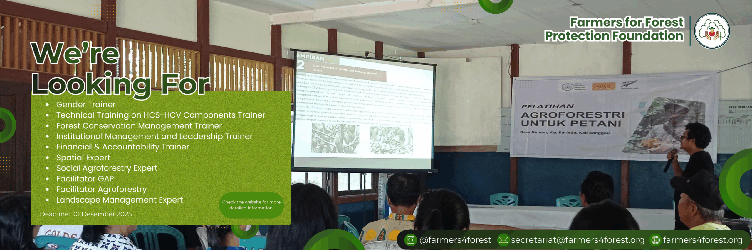 Job Vacancy Gender Trainer